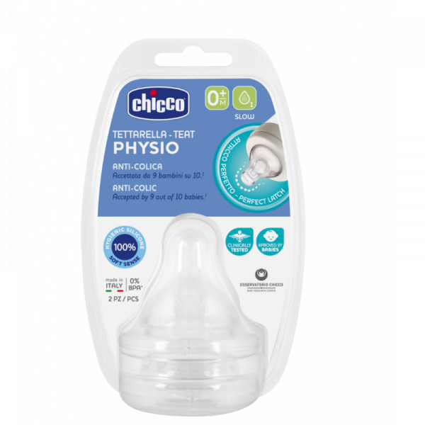 Chicco P5 Tetina Silicone Lento 0M+
