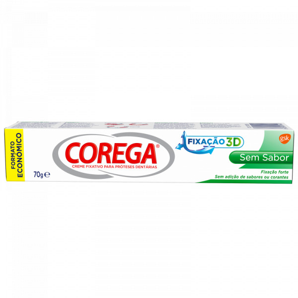 Corega Sem Sabor - Creme Fixador para Próteses
