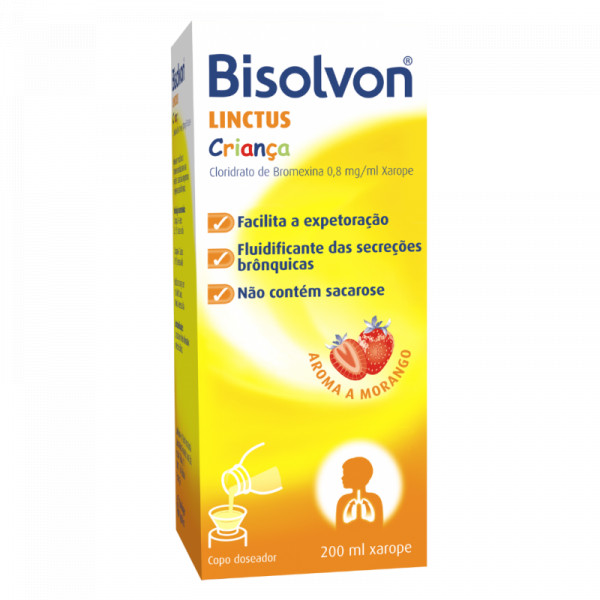 Bisolvon Linctus Criança, 0,8 Mg/Ml-200Ml X 1 Xar Ml