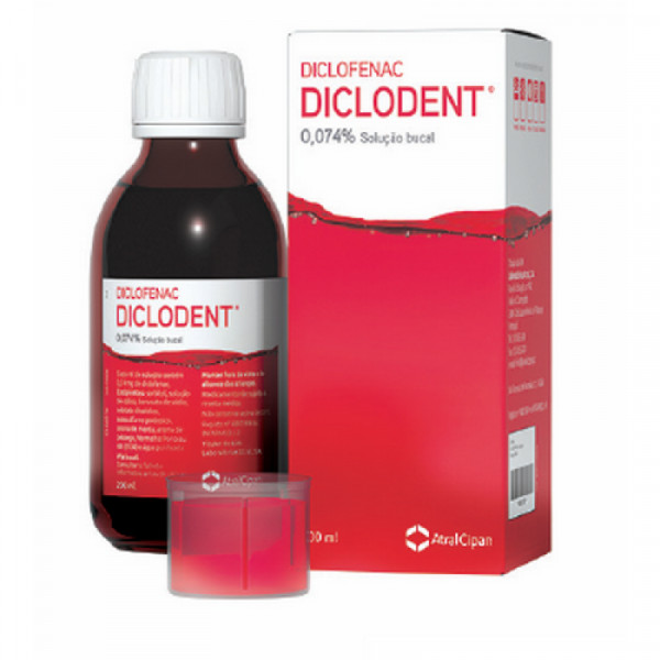 Diclodent, 0,74Mg/Ml-200Ml X 1 Sol Bucal Frasco