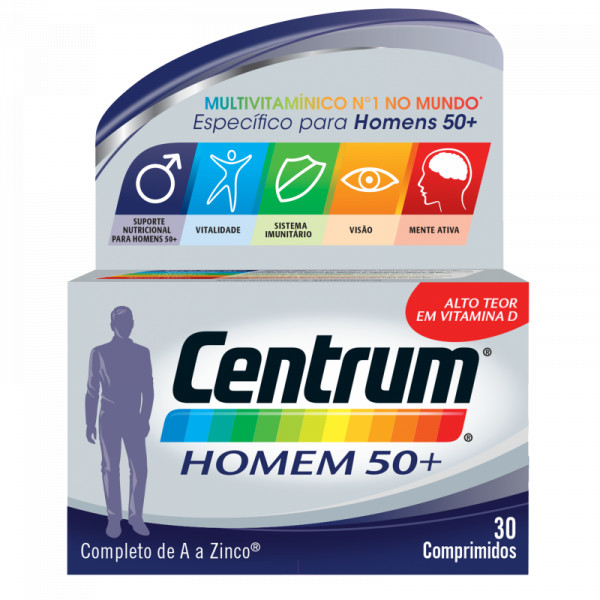 Centrum Select 50+ Homem. Comprimidos Revestidos 30un.