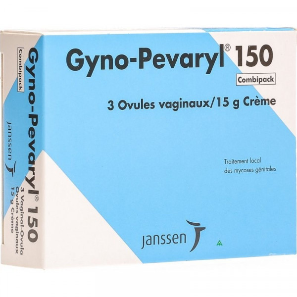 Gyno-Pevaryl Combipack (15G), 10Mg/G + 150Mg X 1 Creme Bisnaga + Óvulo