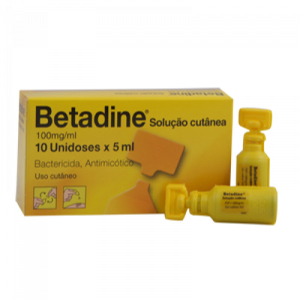 Betadine, 100 Mg/Ml-5 Ml X 10 Sol Cut