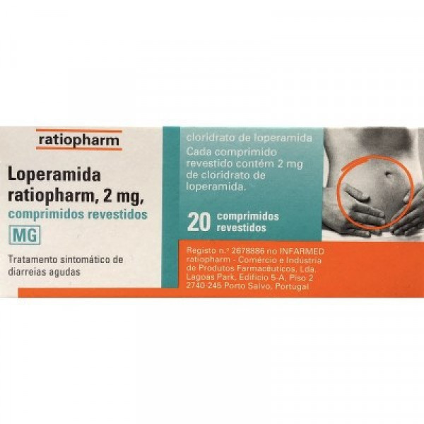 Loperamida Ratiopharm Mg, 2 Mg X 20 Comp Rev