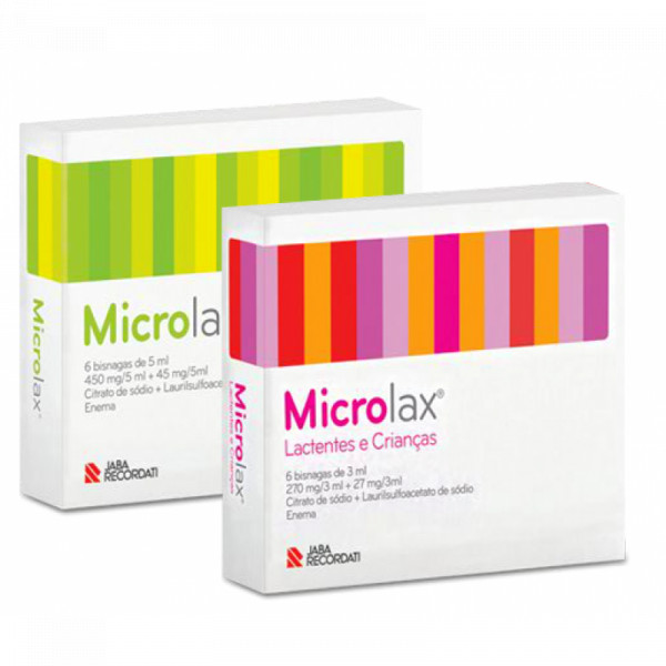 Microlax, 270/27 Mg/3 Ml X 6 Enema Sol Tubo