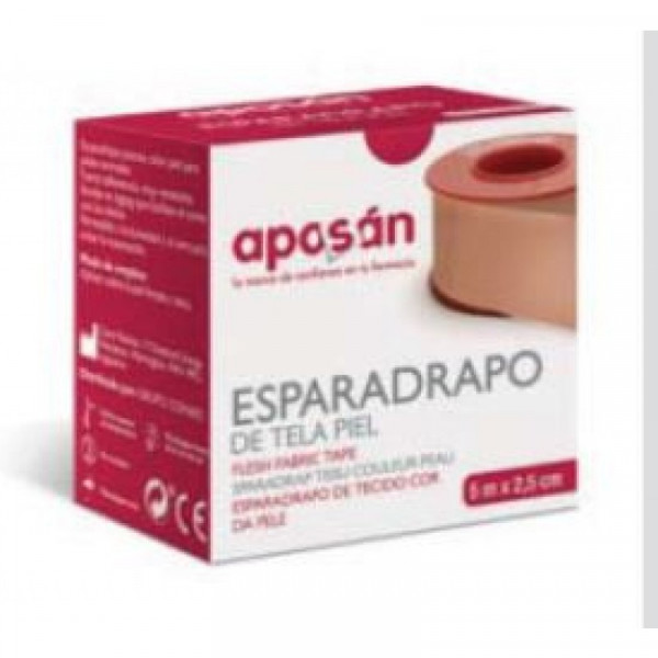 Aposan Adesivo Cor Pele 5Mx1,25Cm