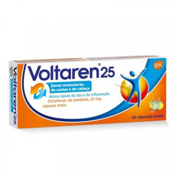 Voltaren 25, 25 Mg X 20 Cáps Mole