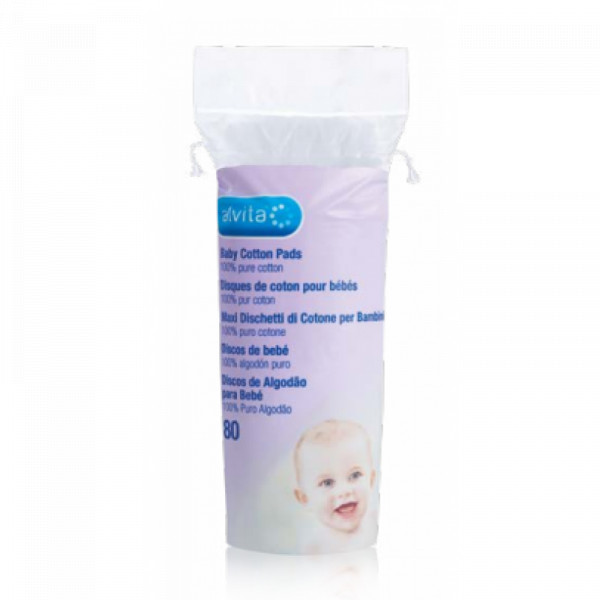 Alvita Discos Algod Bebe X 80