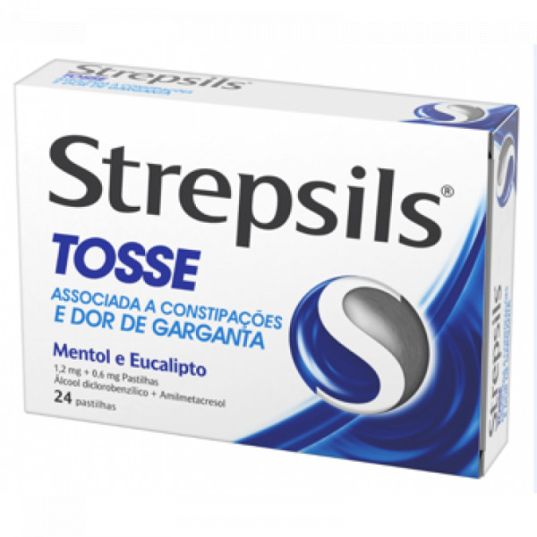 Strepsils Tosse, 1,2/0,6 Mg X 24 Pst