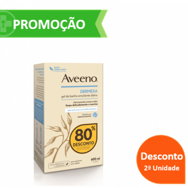 Aveeno Dermexa Duo Gel de Banho Emoliente 2x300ml