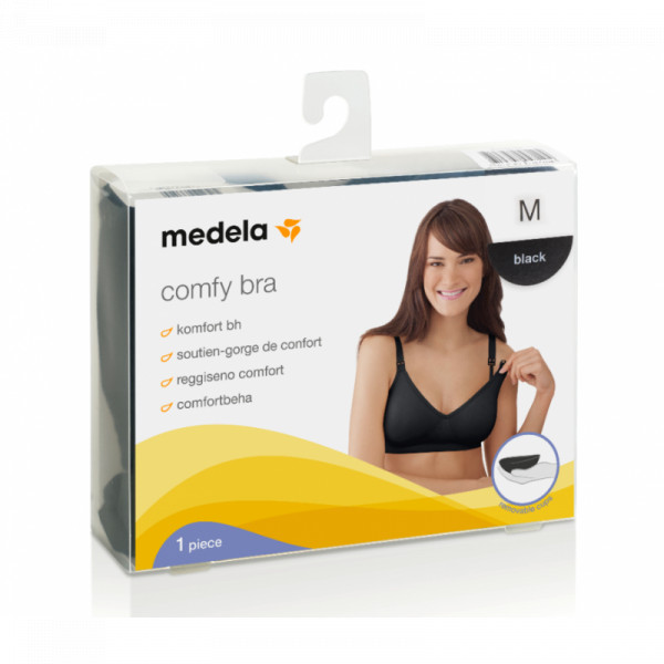 Medela Comfy Soutien de Gravidez e Amamentação Preto Tam M