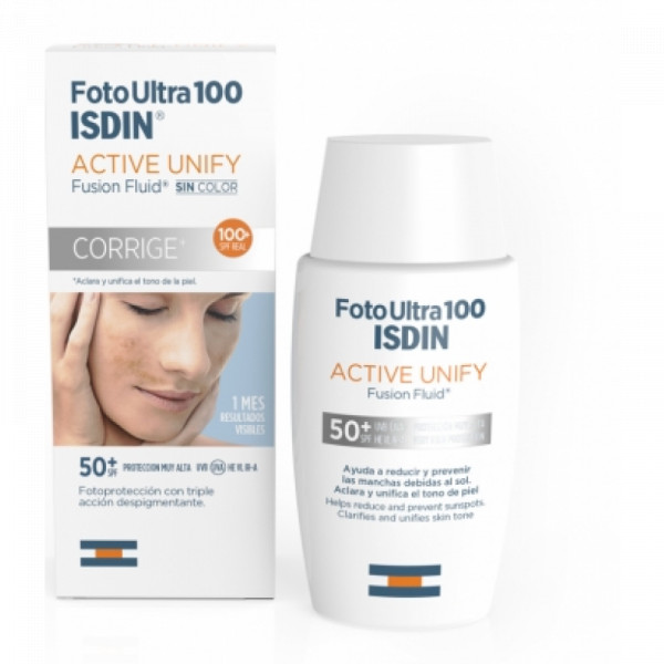 ISDIN FotoUltra 100 Active Unify Creme Sem Cor FPS50+ 50ml