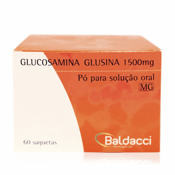 Glucosamina Glusina Mg, 1500 Mg X 60 Pó Sol Oral Saq