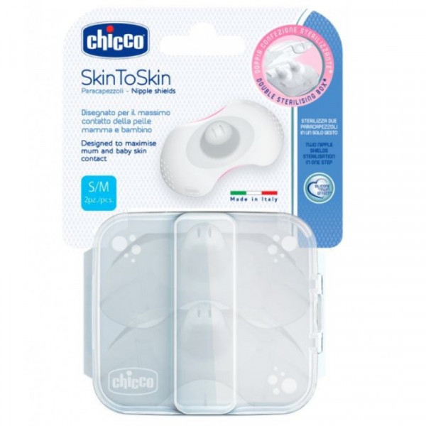 Chicco Protector de Seio em Silicone Tamanho S-M 2un.