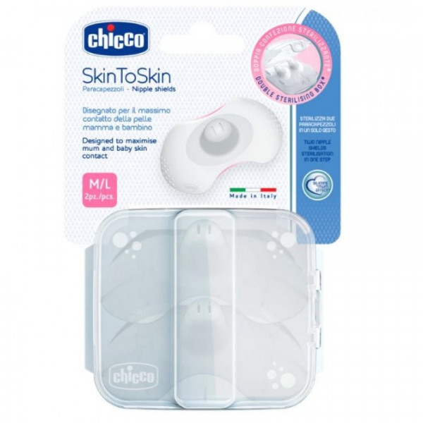 Chicco Protector de Seio em Silicone Tamanho M-L 2un.