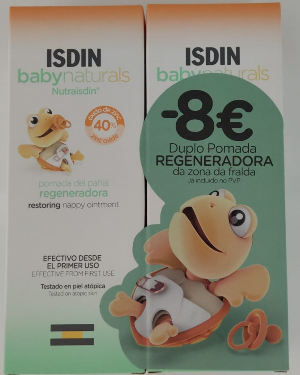 Nutraisdin Babynaturals Duo Pomada Reparadora Com 40% Óxido De Zinco 2 X 100 Ml Com Preço Especial