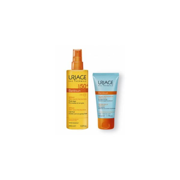 Uriage Bariésun Spray Spf50+ 200 Ml Com Oferta De Bálsamo Reparador Pós-Solar 50 Ml