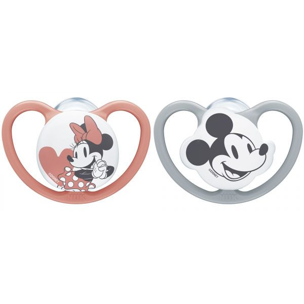Nuk Space Disney Minnie Chup Silicone 18-36M X2