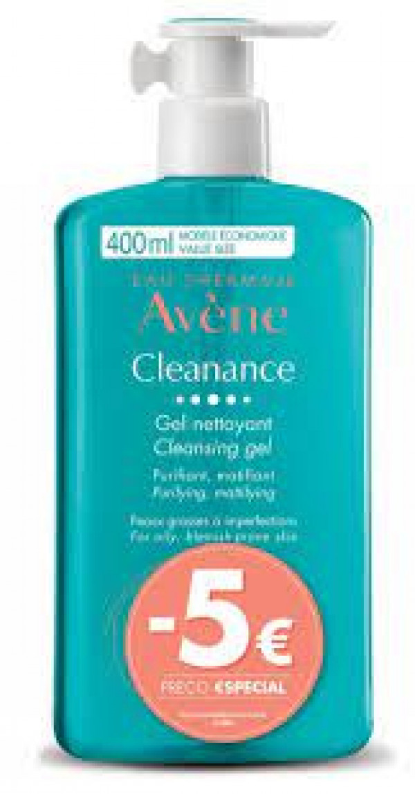 Avène Cleanance Gel De Limpeza 400 Ml Com Desconto De 5