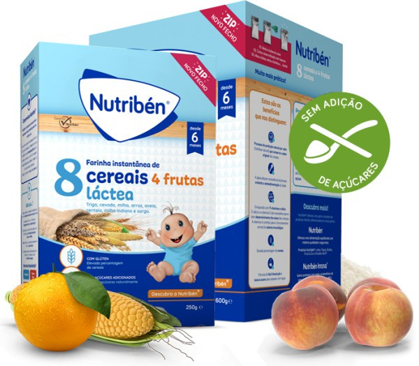Nutriben Farinhas 8 Cereais 4 Frut La 250G
