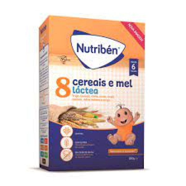 Nutriben Farinhas 8 Cereais Mel Lactea 250G