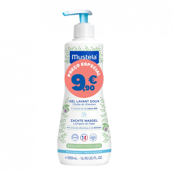Mustela Bebé Pele Normal Gel Lavante Suave com Preço Especial 500ml