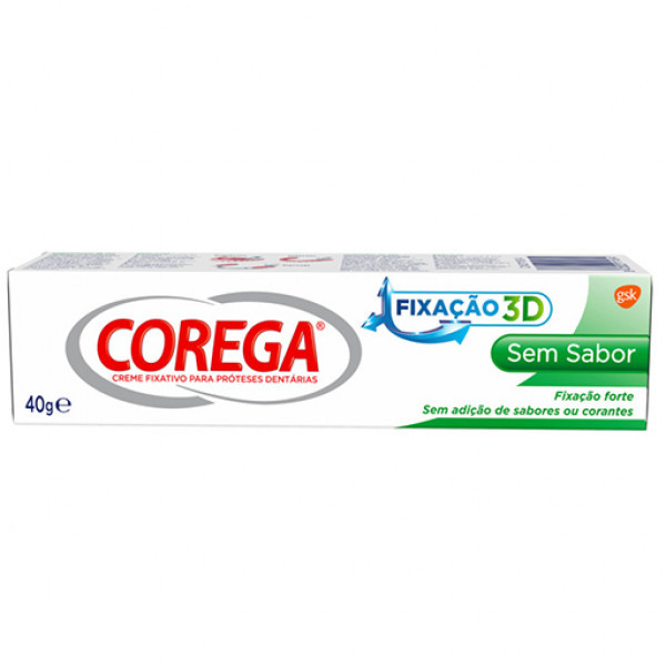 Corega Creme Fixador Sem Sabor 40gr