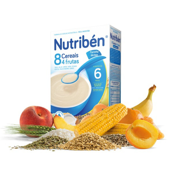 Nutribén 8 Cereais 4 Frutas Láctea Duo