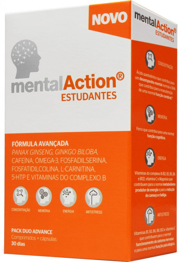 MentalAction Estudantes Comprimidos + Cápsulas 30+30unid.