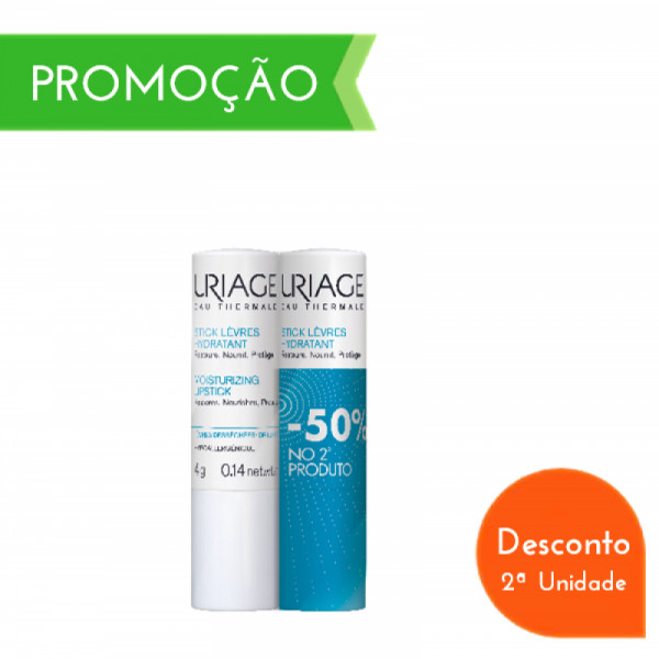 Uriage Duo Stick Labial Hidratante Preço Especial 2x4gr