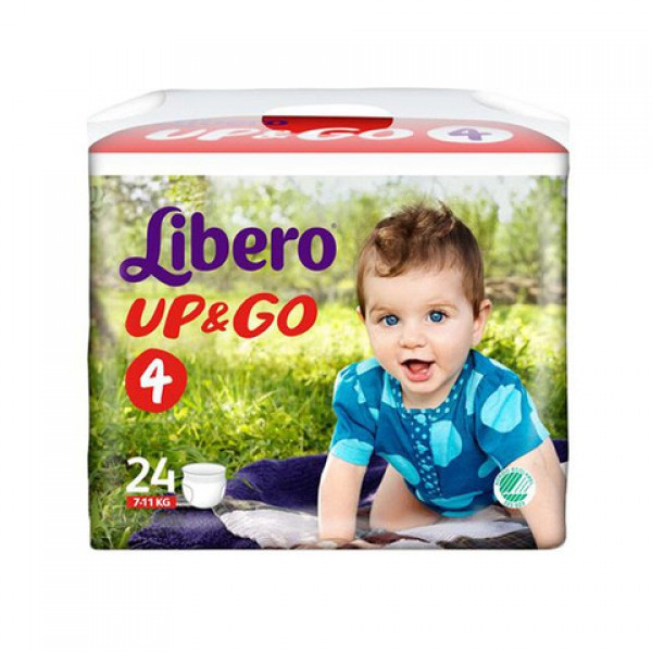 Libero Up Go Fraldas T4 7/11 Kg X 24
