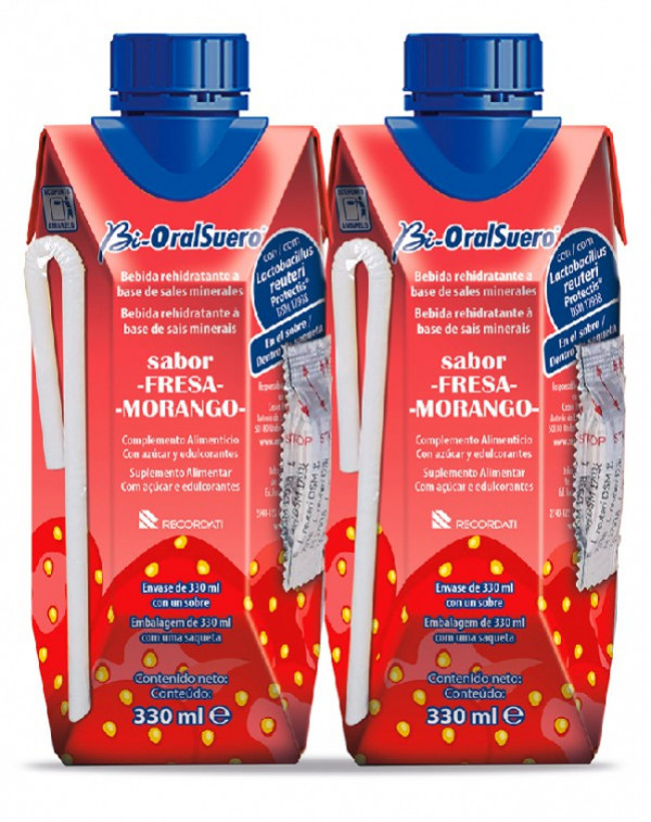 Bi-Oralsuero Morango Solução Oral 330Ml X2