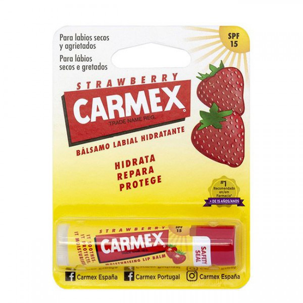 Carmex Stick  Hidratante Labial Spf15 Morango4,25G