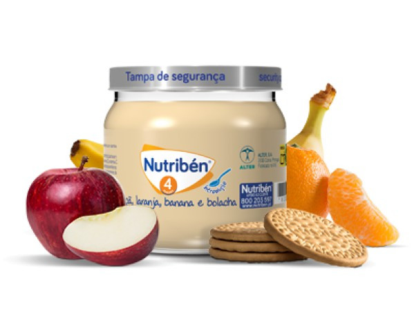 Nutriben Boiao 4 Maca Laranja Banana Bolacha 120G