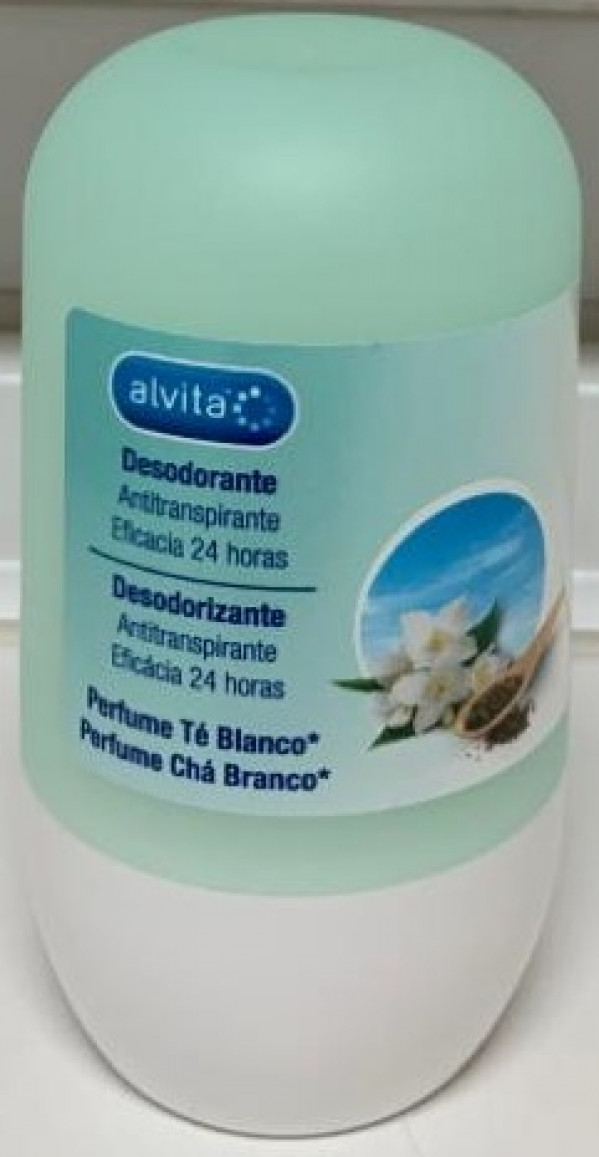 Alvita Deo Roll On Perfume Cha Branco 50Ml