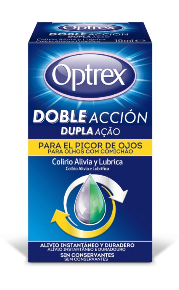 Optrex Colirio Dupla Acao Olhos Comichão 10Ml