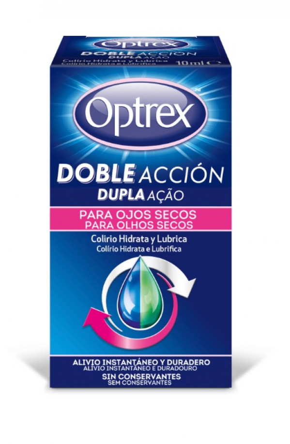 Optrex Colirio Dupla Acao Olhos Secos 10Ml