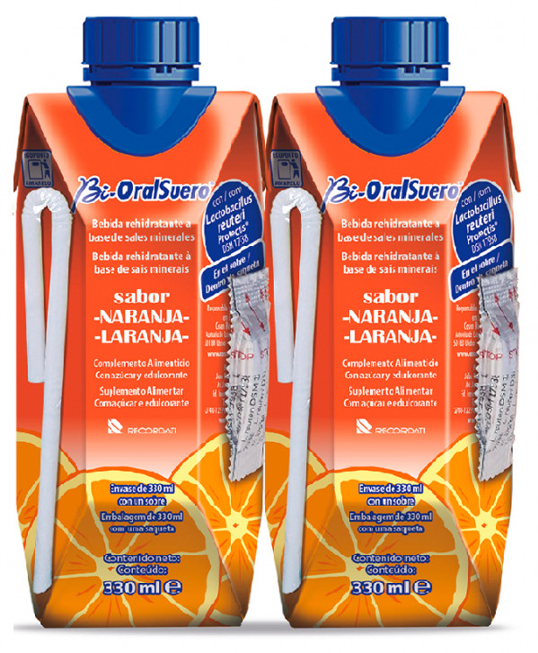 Bi-Oralsuero Laranja Solução Oral 330Ml X2