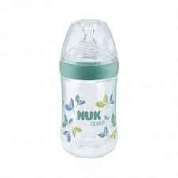 Nuk Nature Biberão Indicador Temperatura 260Ml M Verde