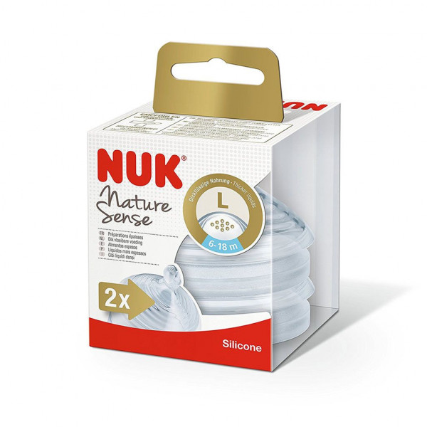 Nuk Nature Tetina Silicone L X2