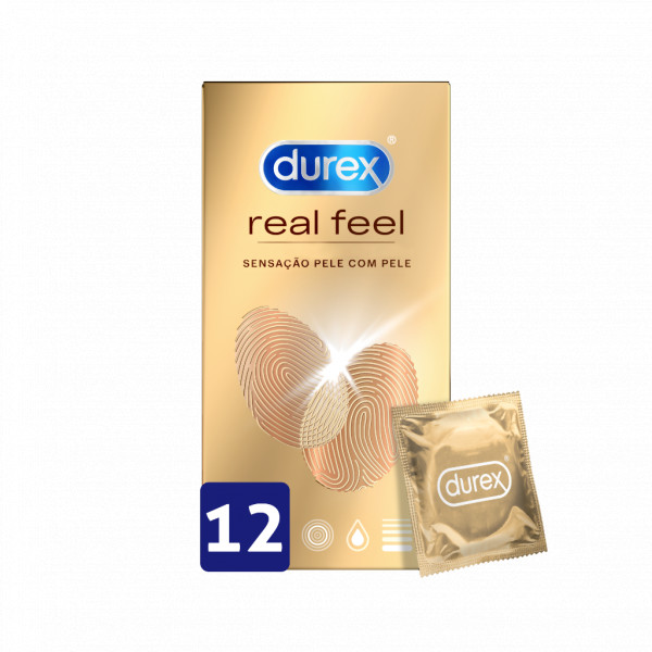 Durex Real Feel Preservativo  X12
