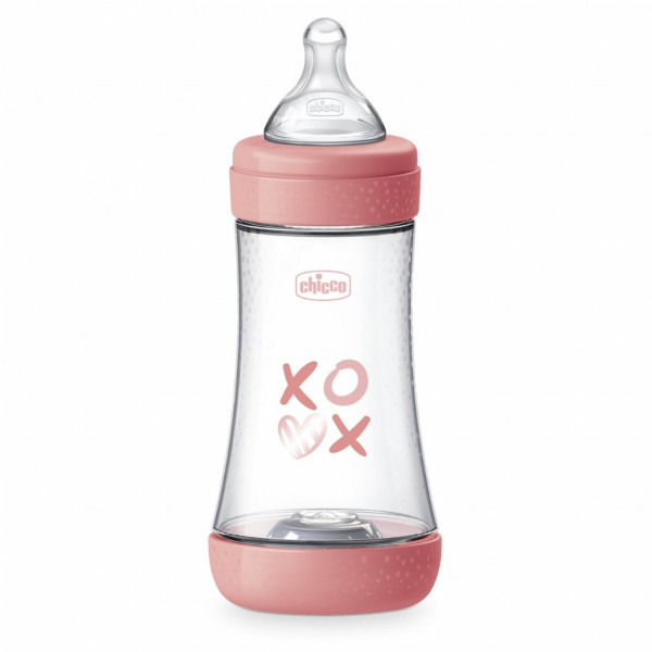 Chicco biberão Perfect5 240Ml Rosa