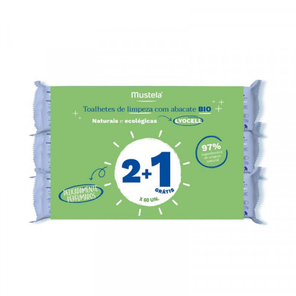 Mustela Bebe Toalhetes Limpeza Perfume X60 X3