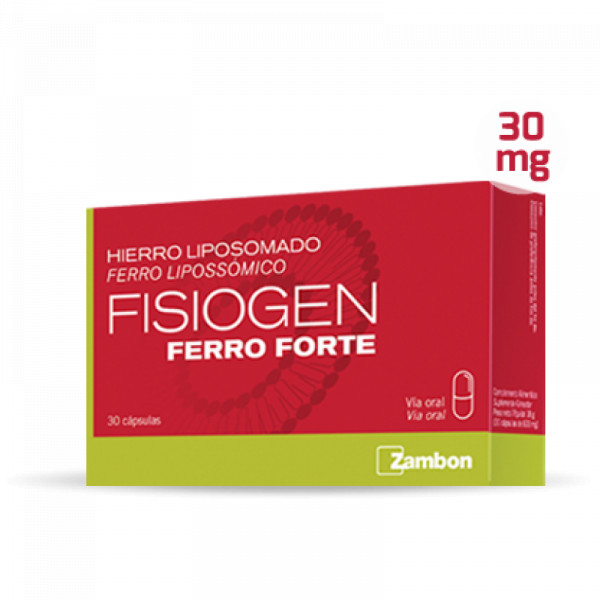 Fisiogen Ferro Suplemento. Cápsulas 30un.